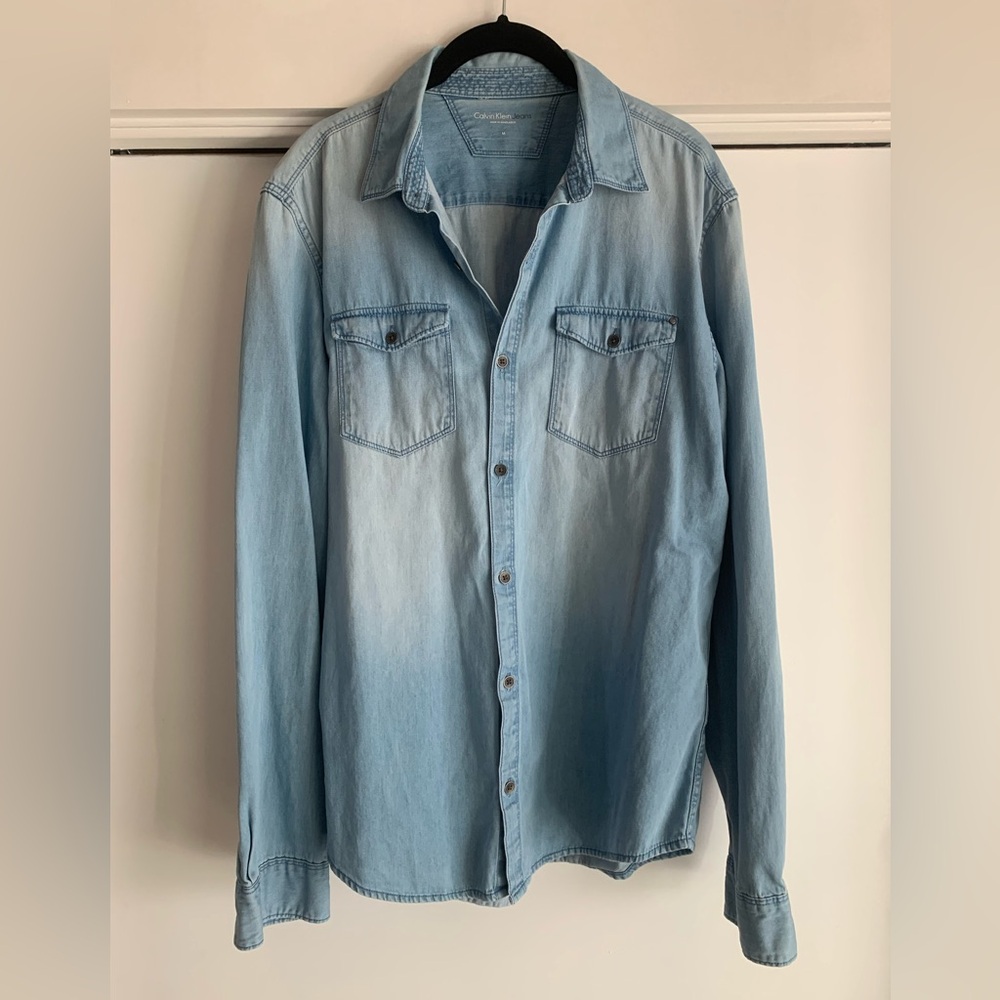 Calvin Klein Jeans Light Blue Casual Shirt